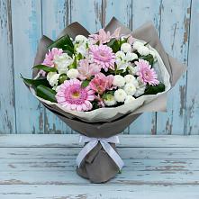 Букет цветов из:  Герберы, Альстромерии и Хризантемы #REPLACE_PRED# Горькой Балке