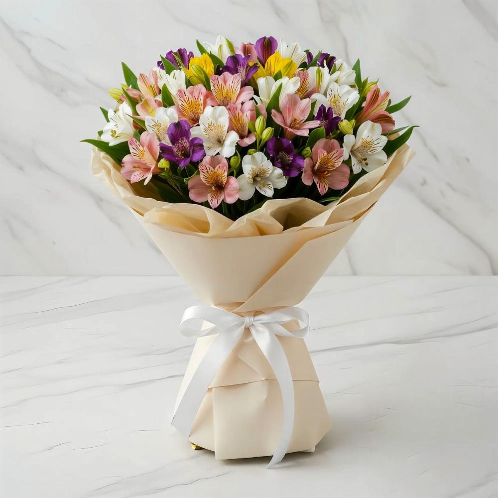 Букет цветов из: Альстромерии в Горькой Балке