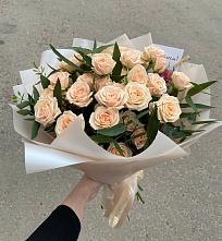 Букет Кремовые розы Латте в Горькой Балке