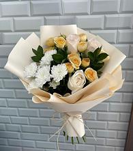 Букет цветов из:  Розы и Хризантемы в Горькой Балке