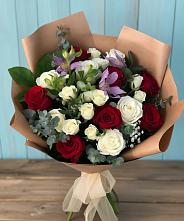 Букет цветов из:  Розы и Альстромерии в Горькой Балке