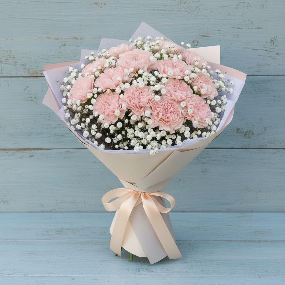 Букет цветов из: Гвоздики в Горькой Балке