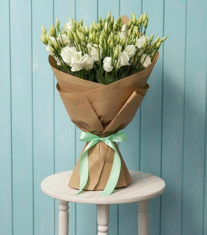 Букет цветов из: Лизиантусы в Горькой Балке