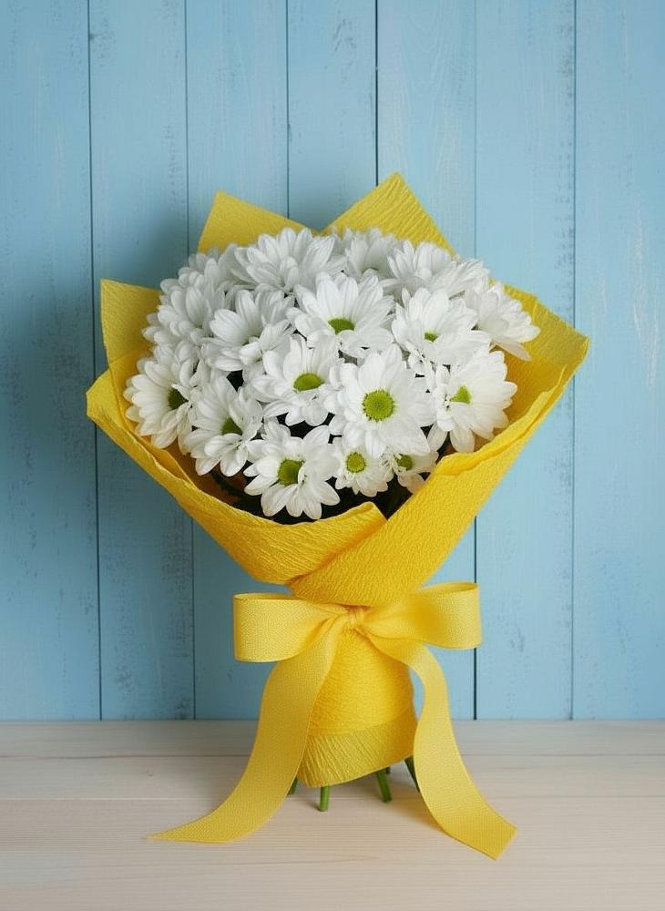 Букет цветов из: Хризантемы в Горькой Балке