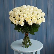 Букет 51 Белая роза Эдлесс Лав в Горькой Балке