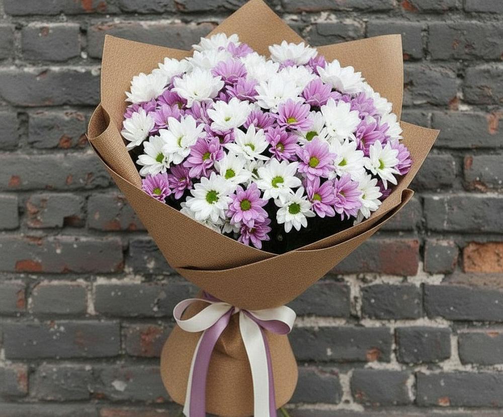 Букет цветов из: Хризантемы в Горькой Балке