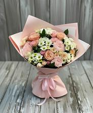 Букет цветов из:  Гвоздики, Розы и Хризантемы в Горькой Балке