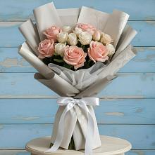 Букет цветов из:  Розы #REPLACE_PRED# Горькой Балке