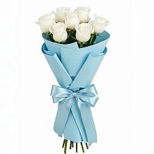 Букет 7 белых роз Проуд в Горькой Балке