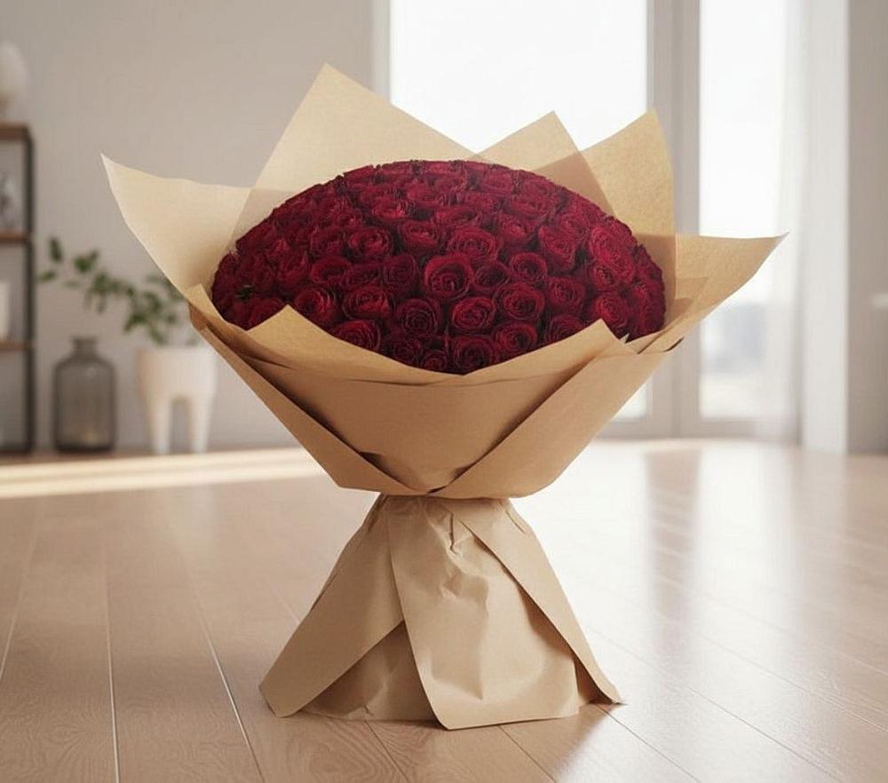 Букет 101 Красная роза в Горькой Балке
