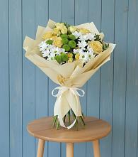 Букет цветов из:  Хризантемы и Розы #REPLACE_PRED# Горькой Балке