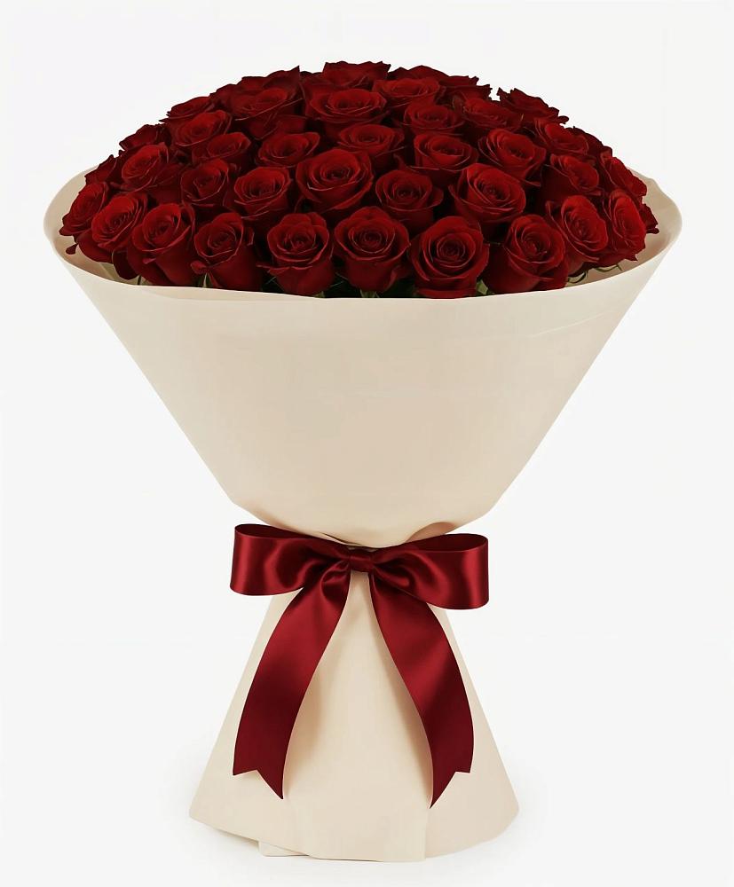 Букет 101 Бордовая роза Блэк Бакарра в Горькой Балке