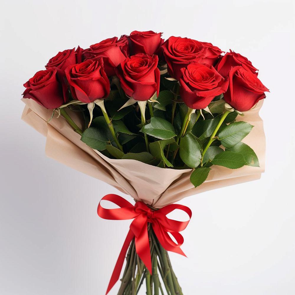 Букет 11 Красных роз Эдлесс Лав в Горькой Балке