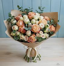 Букет цветов из:  Альстромерии и Розы в Горькой Балке