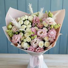 Букет цветов из:  Альстромерии и Розы в Горькой Балке
